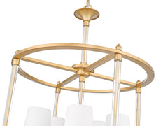Katerina 5 Light Chandelier Rubbed Brass