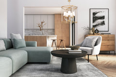 Katerina 5 Light Chandelier Rubbed Brass