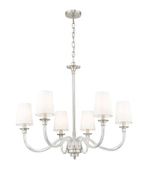 Katerina 6 Light Chandelier Brushed Nickel