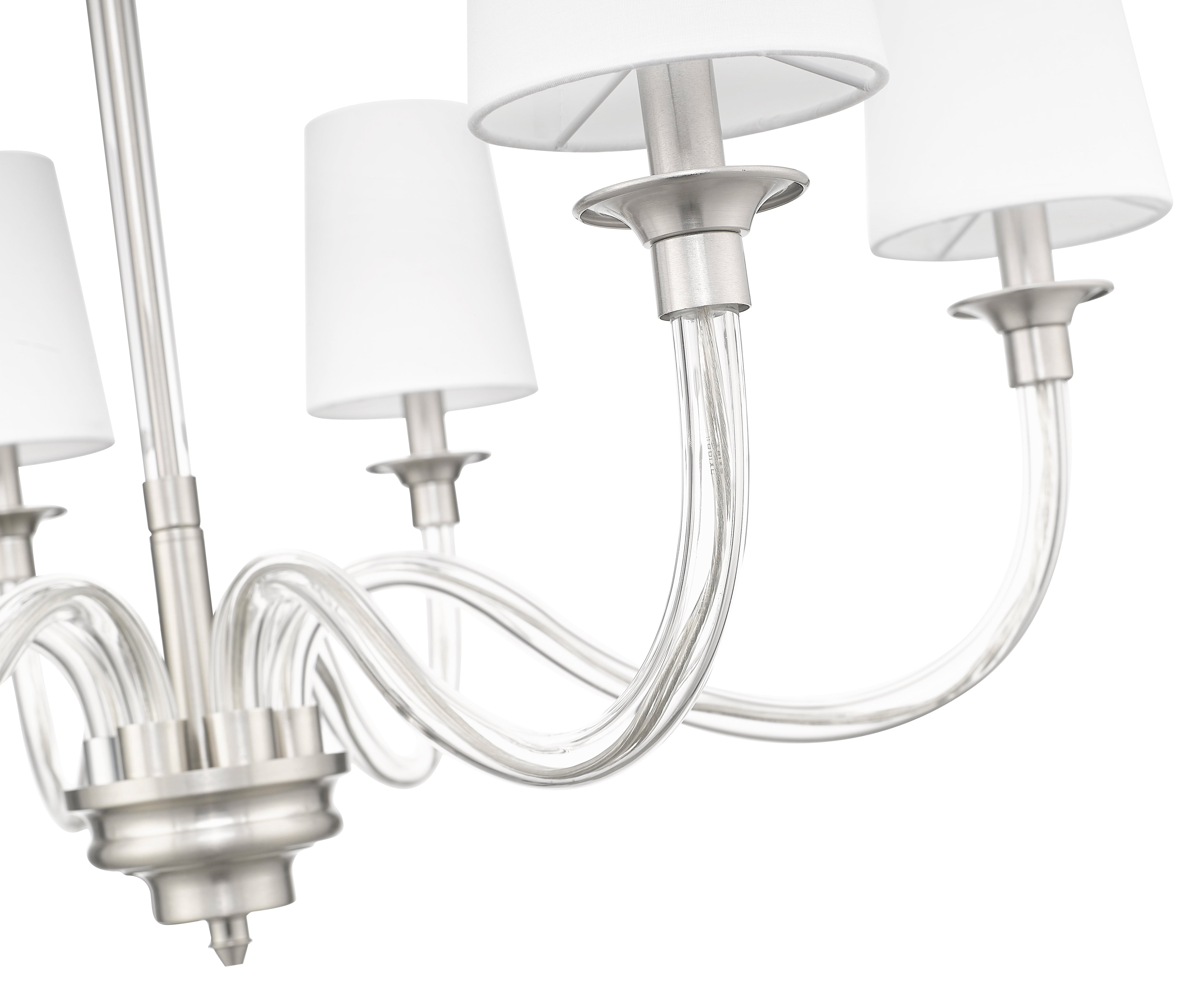 Katerina 6 Light Chandelier Brushed Nickel