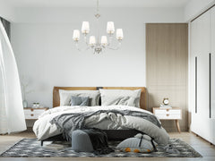 Katerina 6 Light Chandelier Brushed Nickel