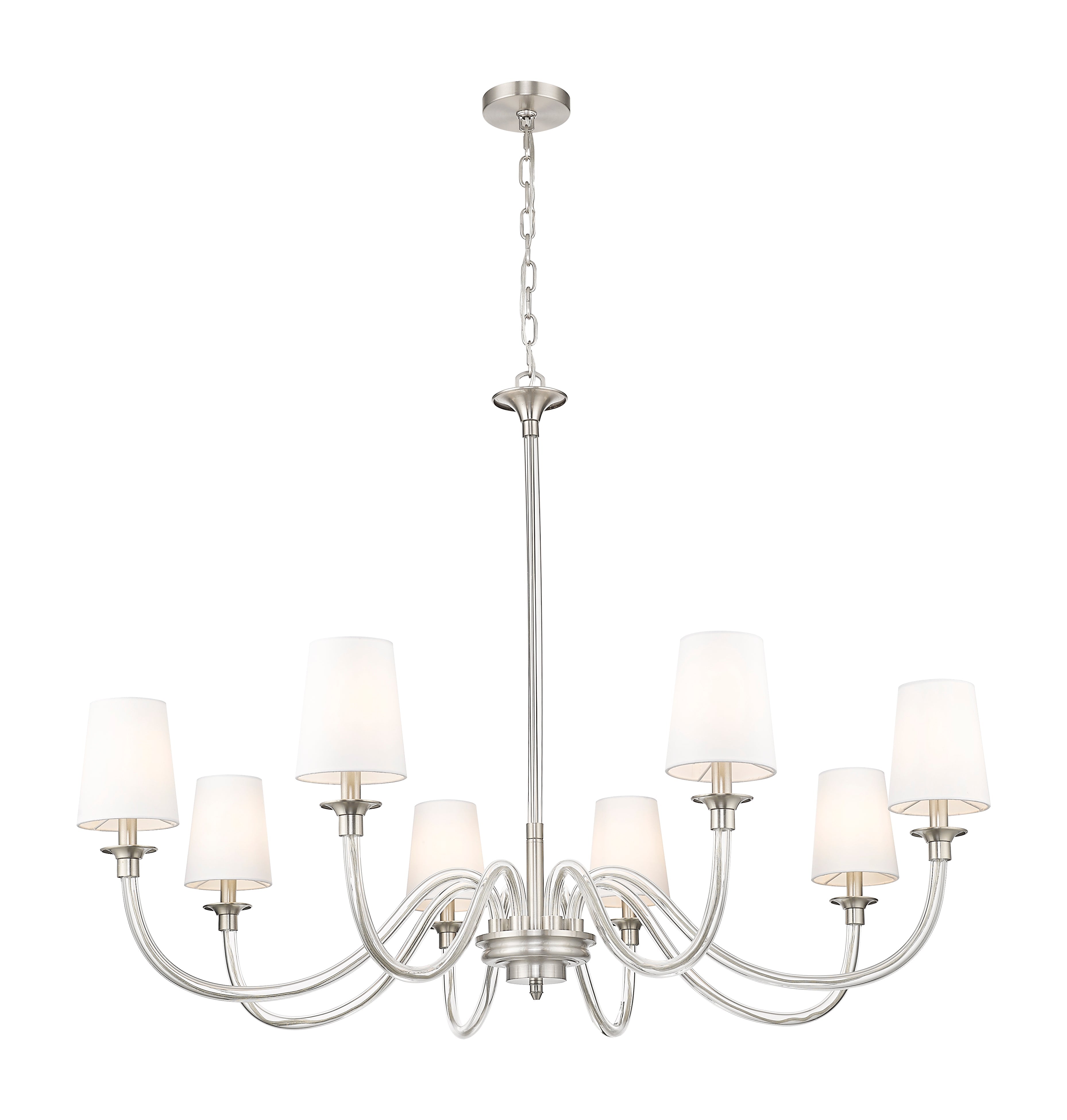 Katerina 8 Light Chandelier Brushed Nickel