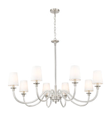 Katerina 8 Light Chandelier Brushed Nickel