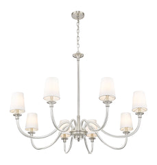 Katerina 8 Light Chandelier Brushed Nickel