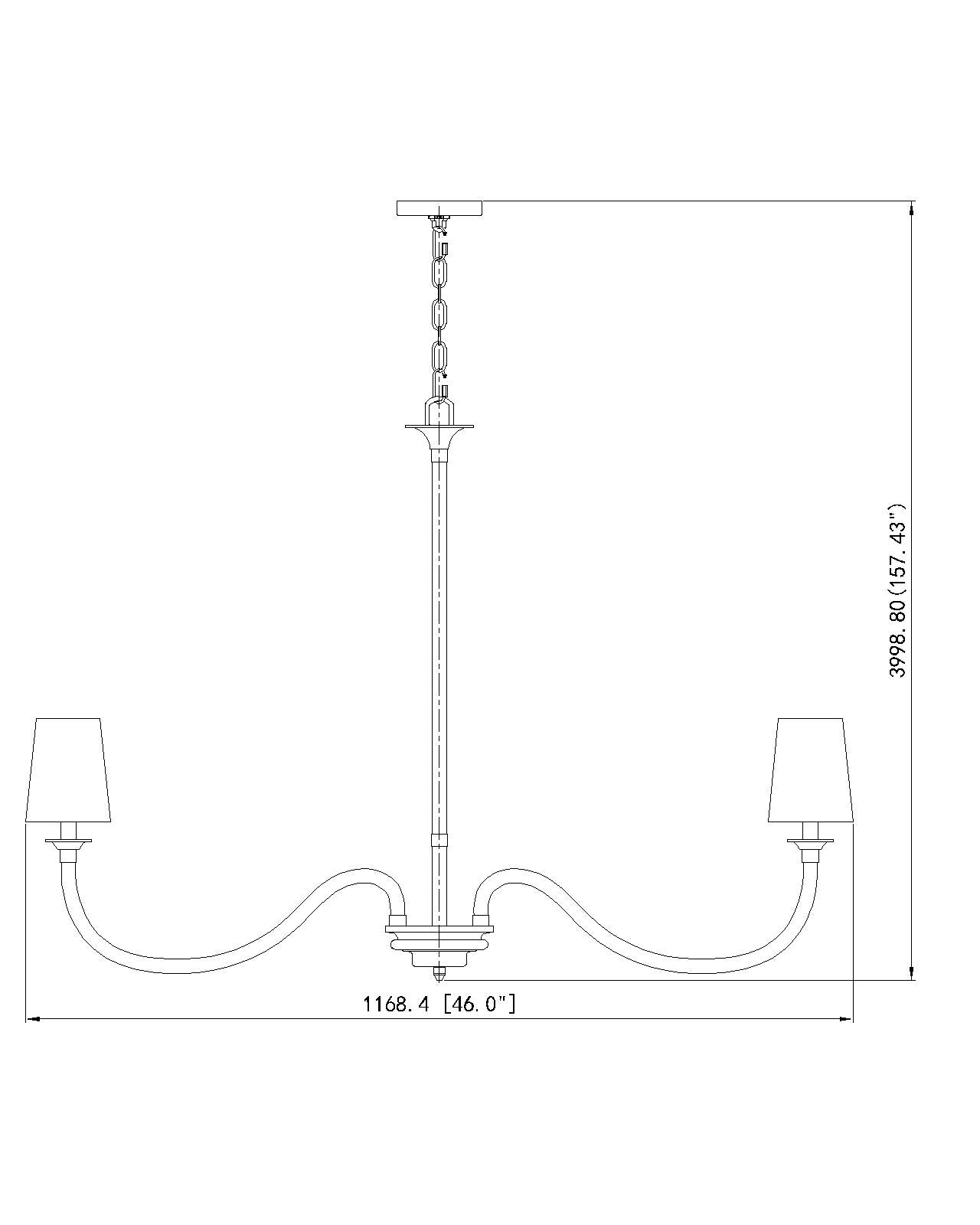 Katerina 8 Light Chandelier Brushed Nickel