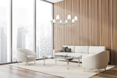Katerina 8 Light Chandelier Brushed Nickel