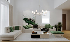 Katerina 8 Light Chandelier Brushed Nickel