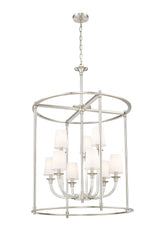 Katerina 9 Light Chandelier Brushed Nickel