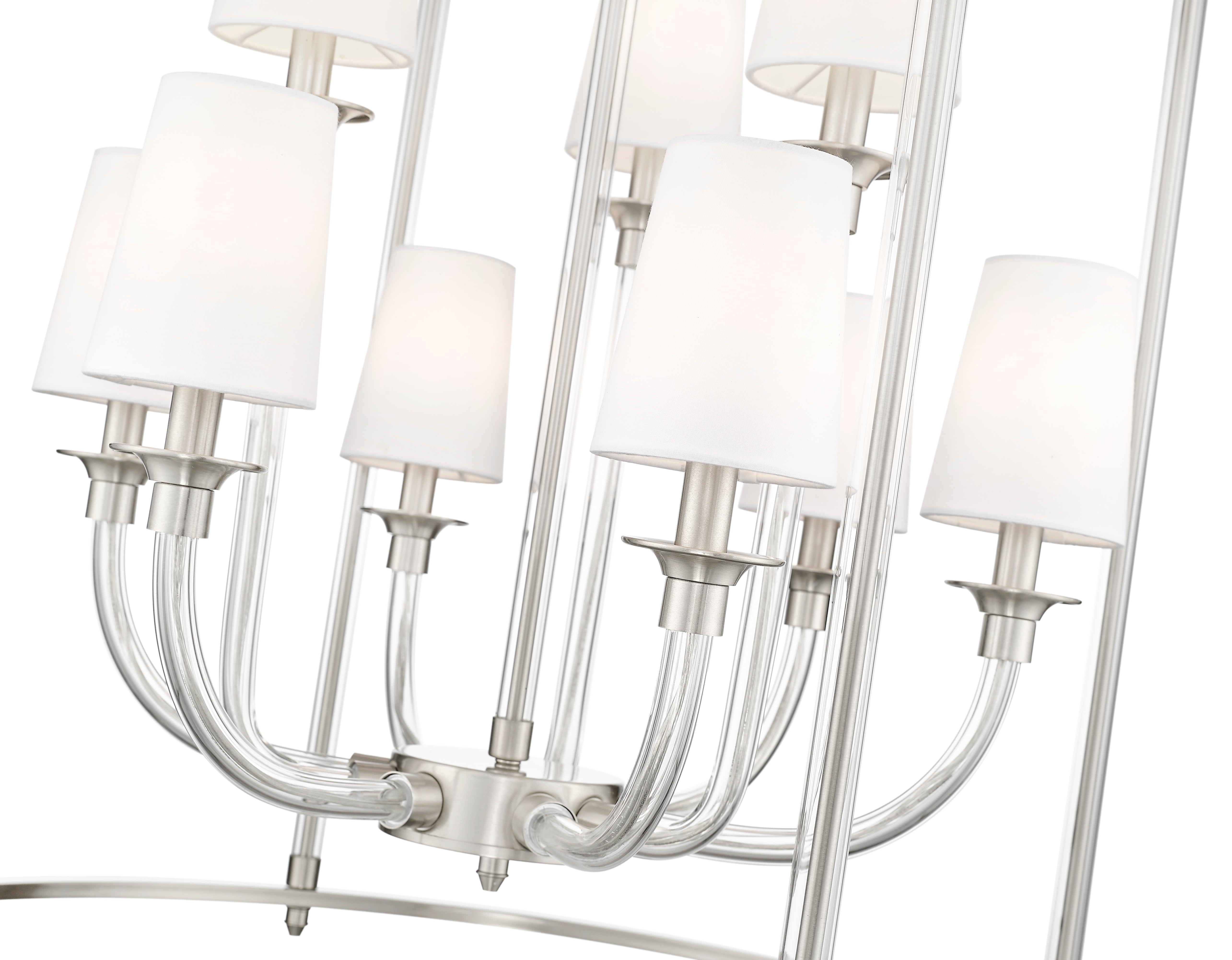 Katerina 9 Light Chandelier Brushed Nickel