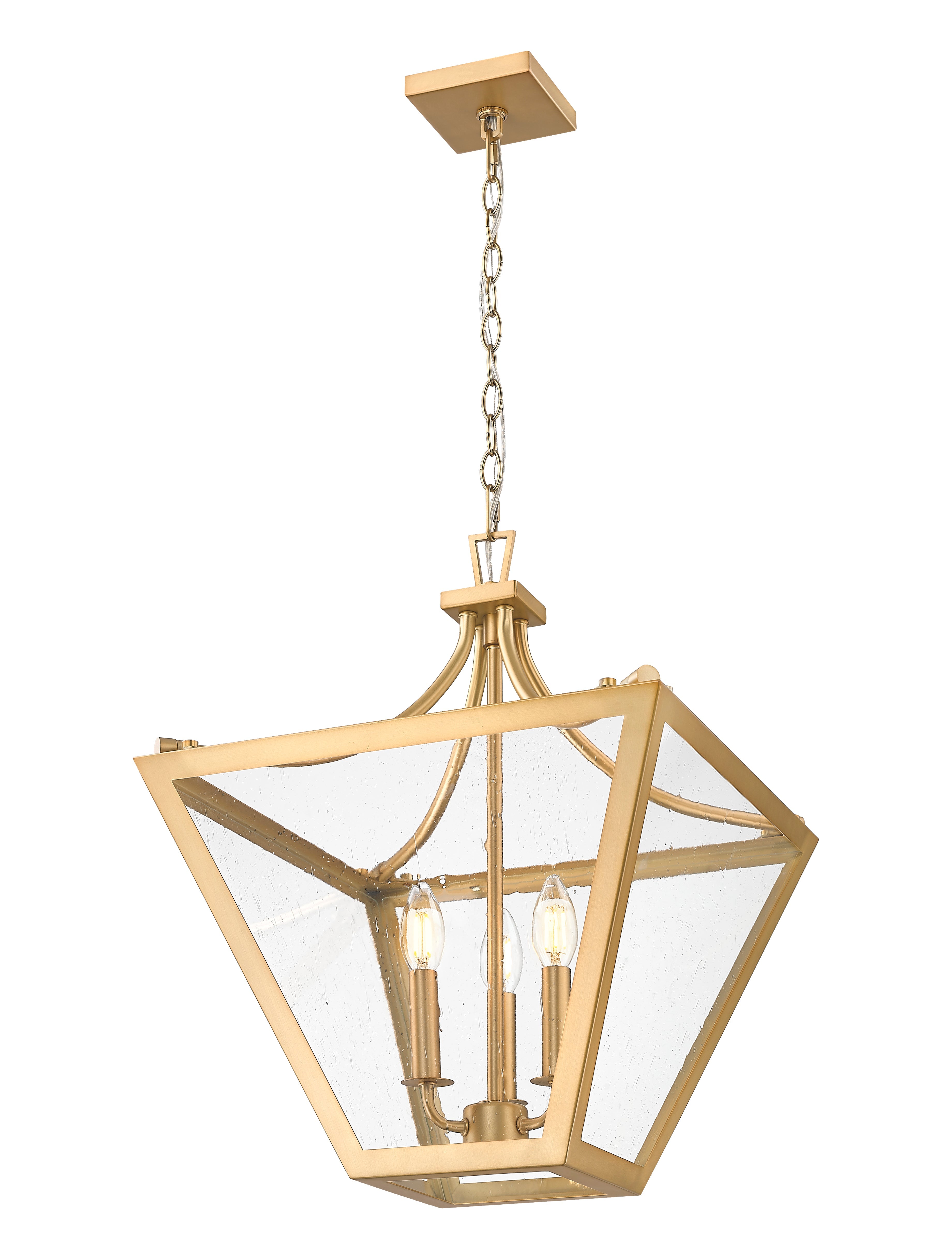 Montalcino 3 Light Chandelier Rubbed Brass