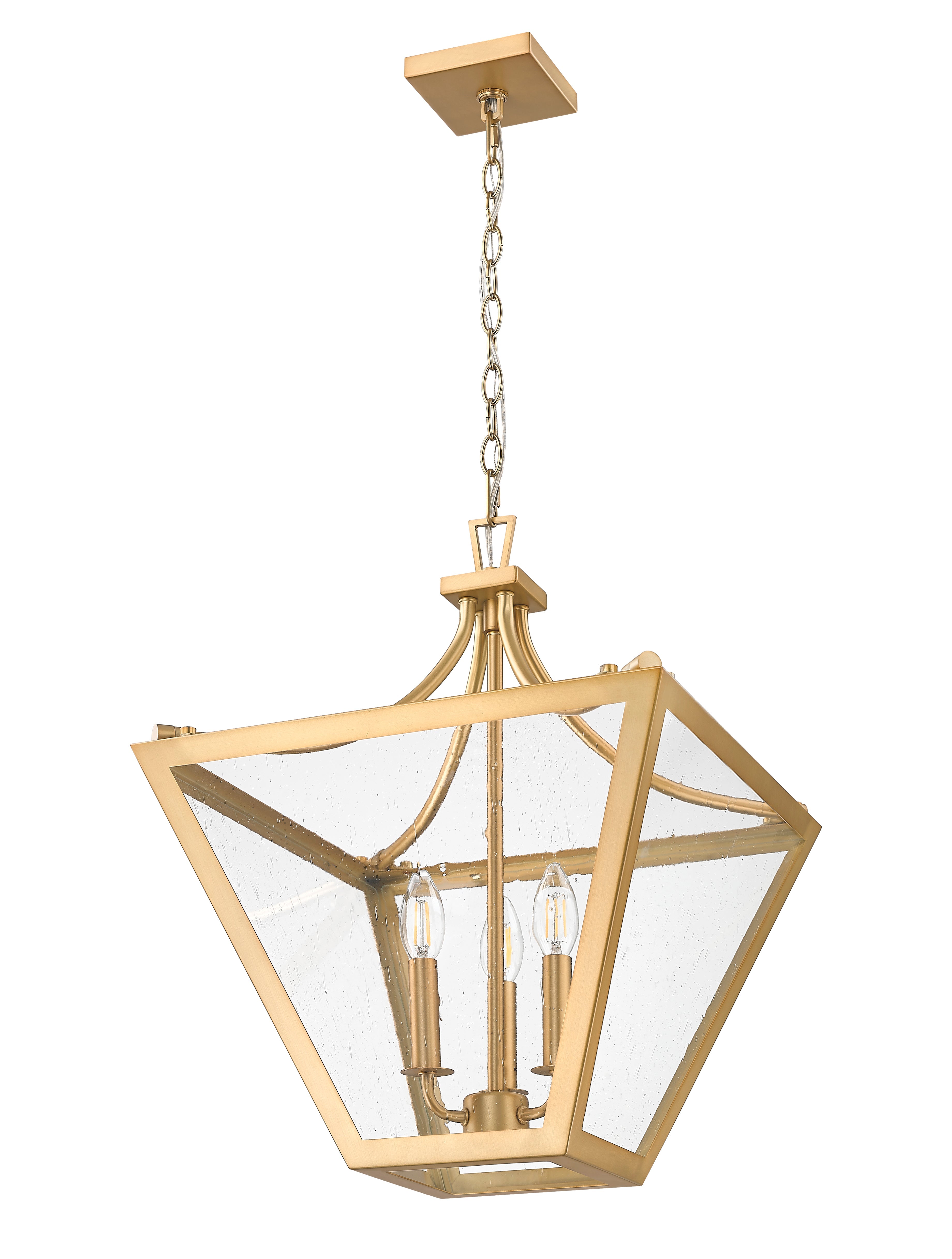 Montalcino 3 Light Chandelier Rubbed Brass