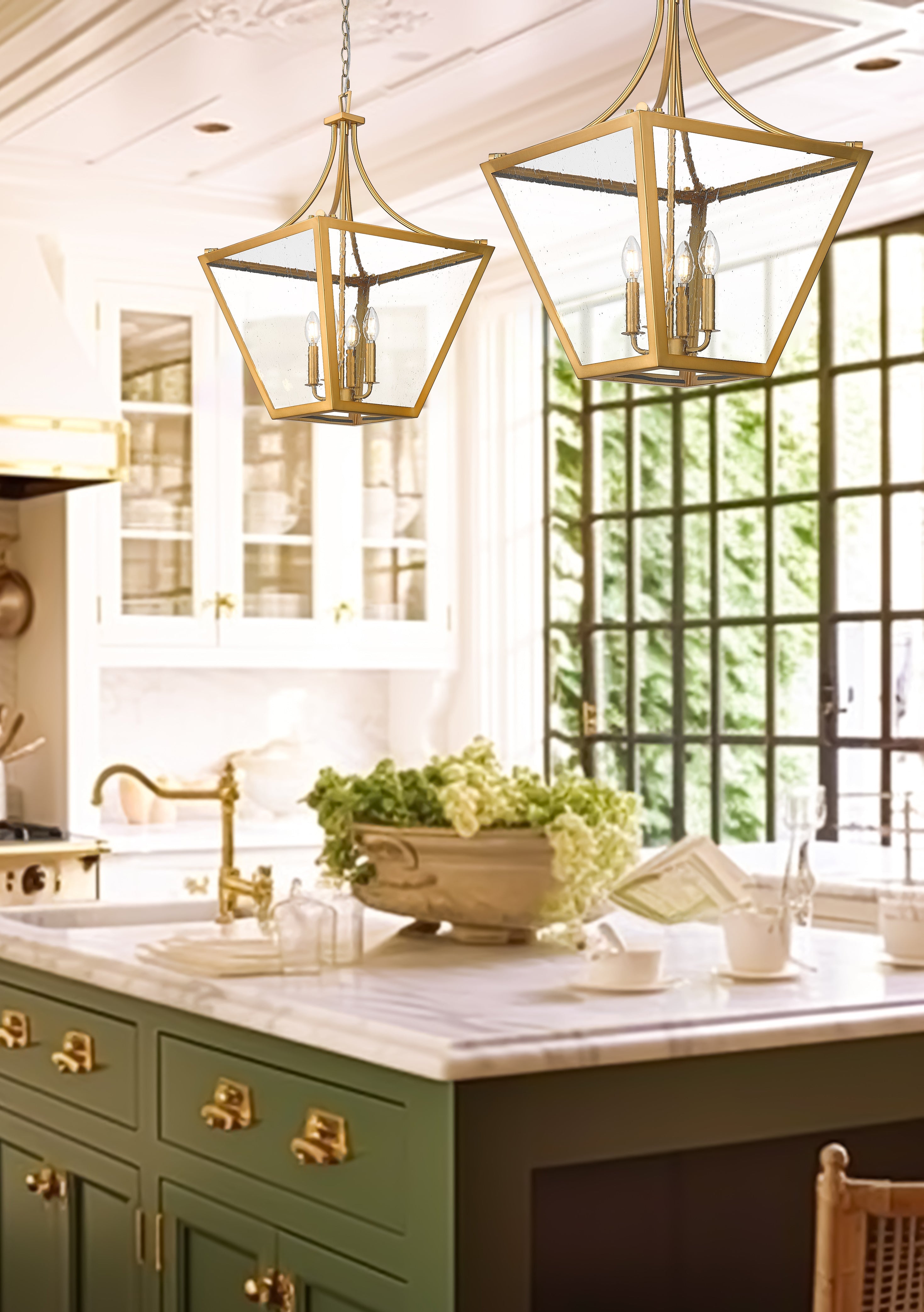 Montalcino 4 Light Chandelier Rubbed Brass