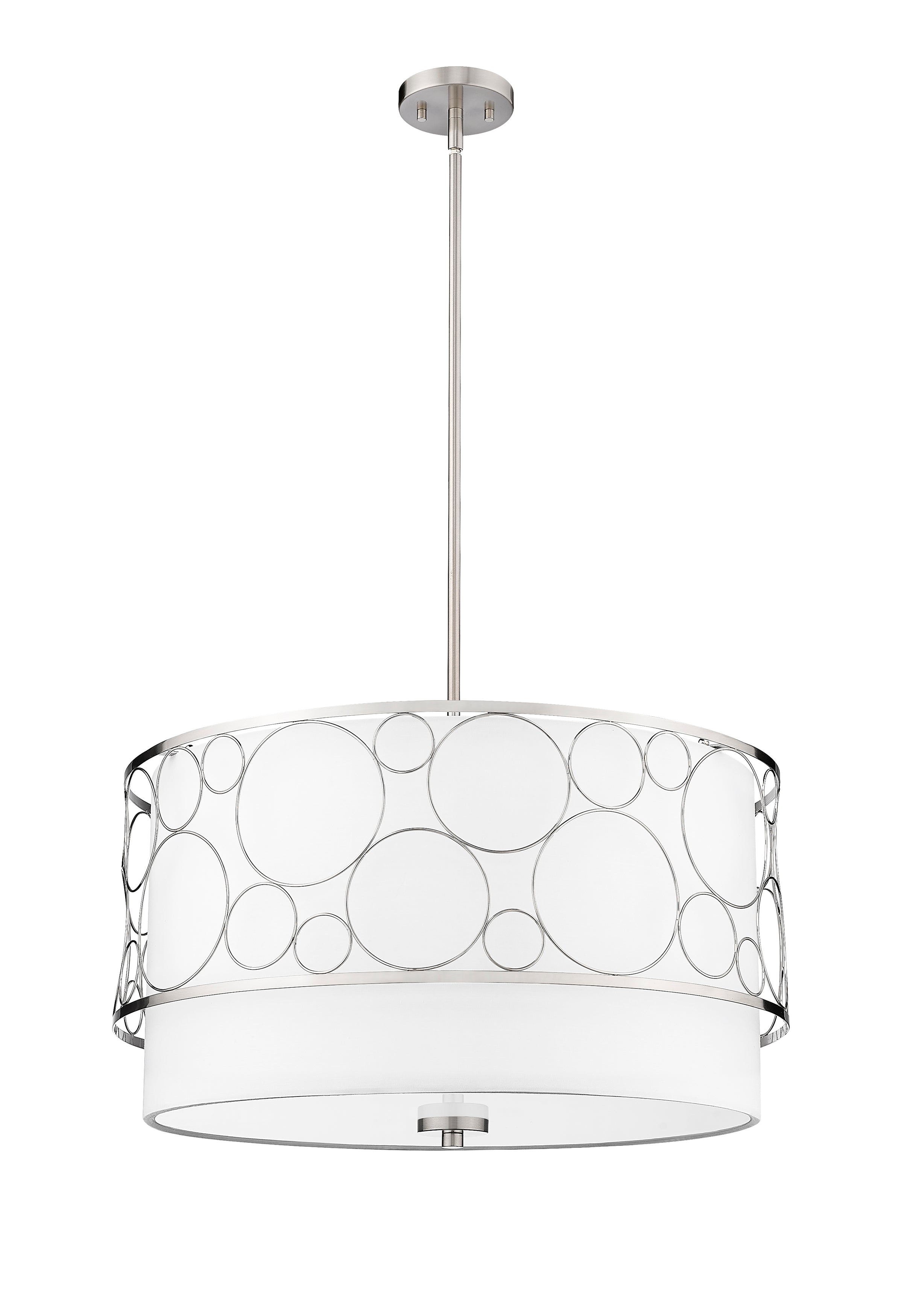 Kendall 4 Light Chandelier Brushed Nickel