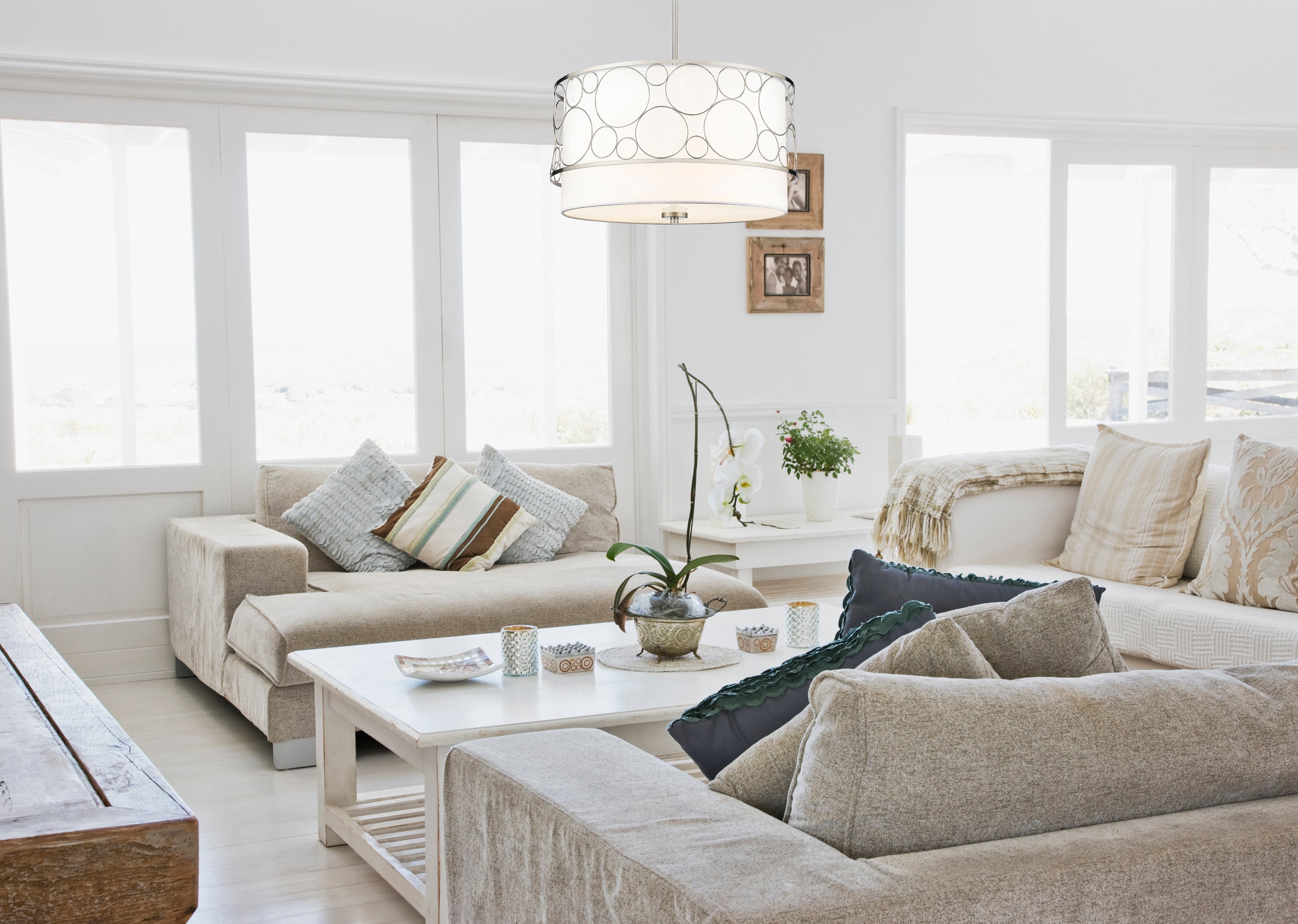 Kendall 4 Light Chandelier Brushed Nickel