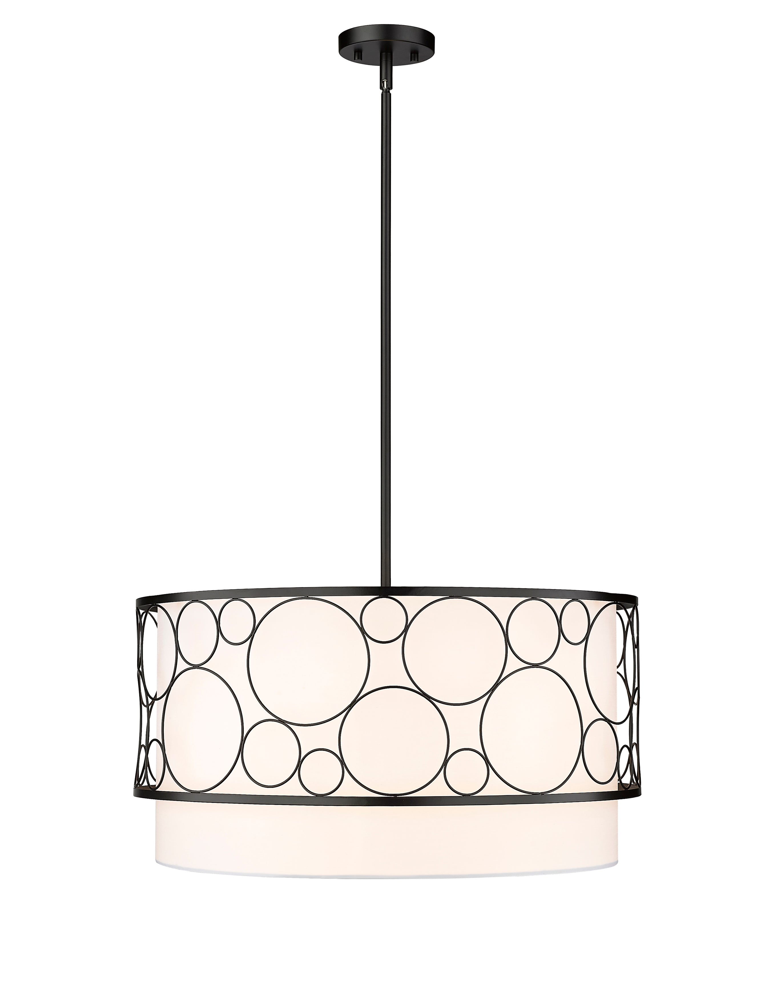 Kendall 4 Light Chandelier Matte Black