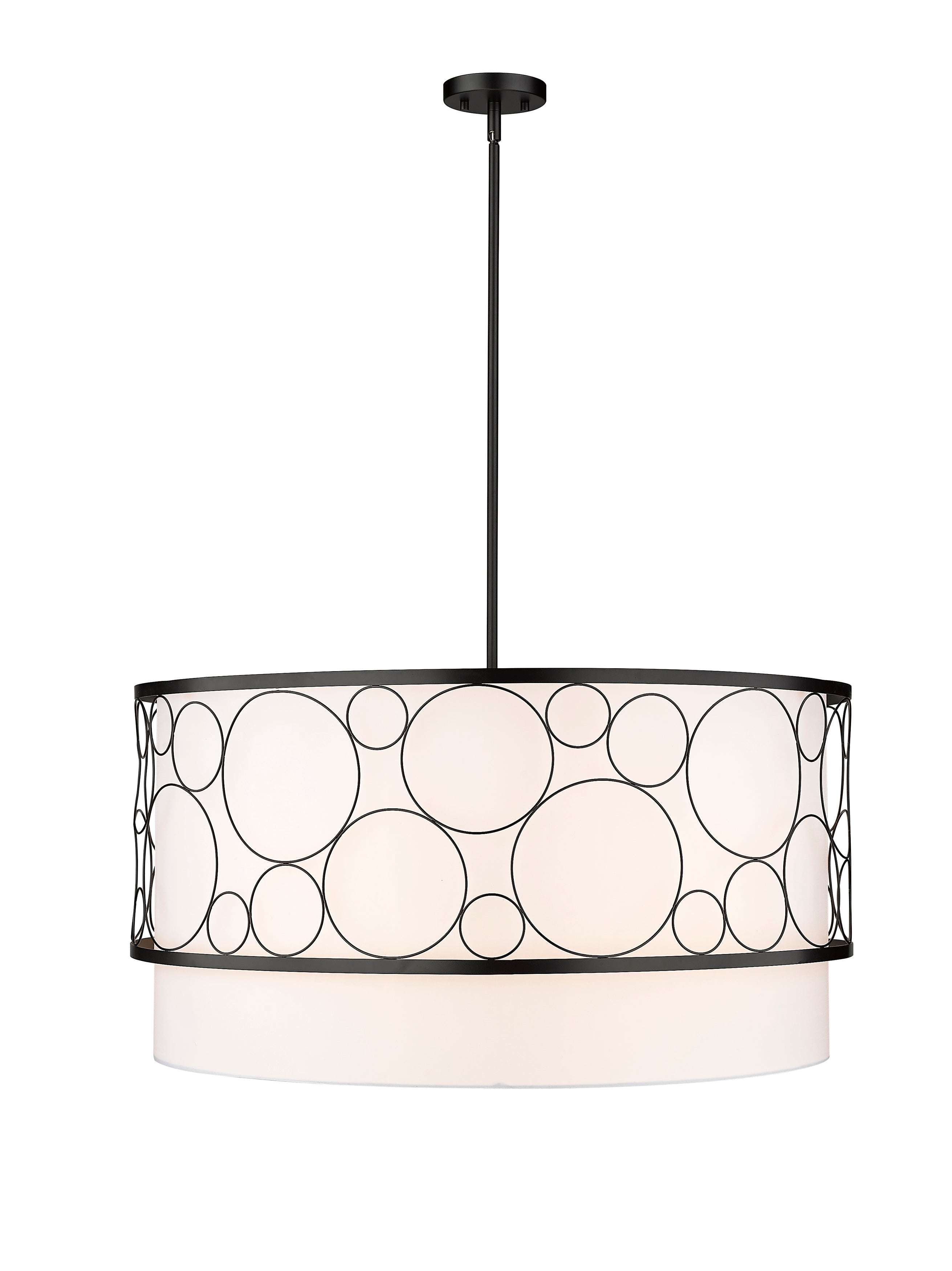 Kendall 5 Light Chandelier Matte Black