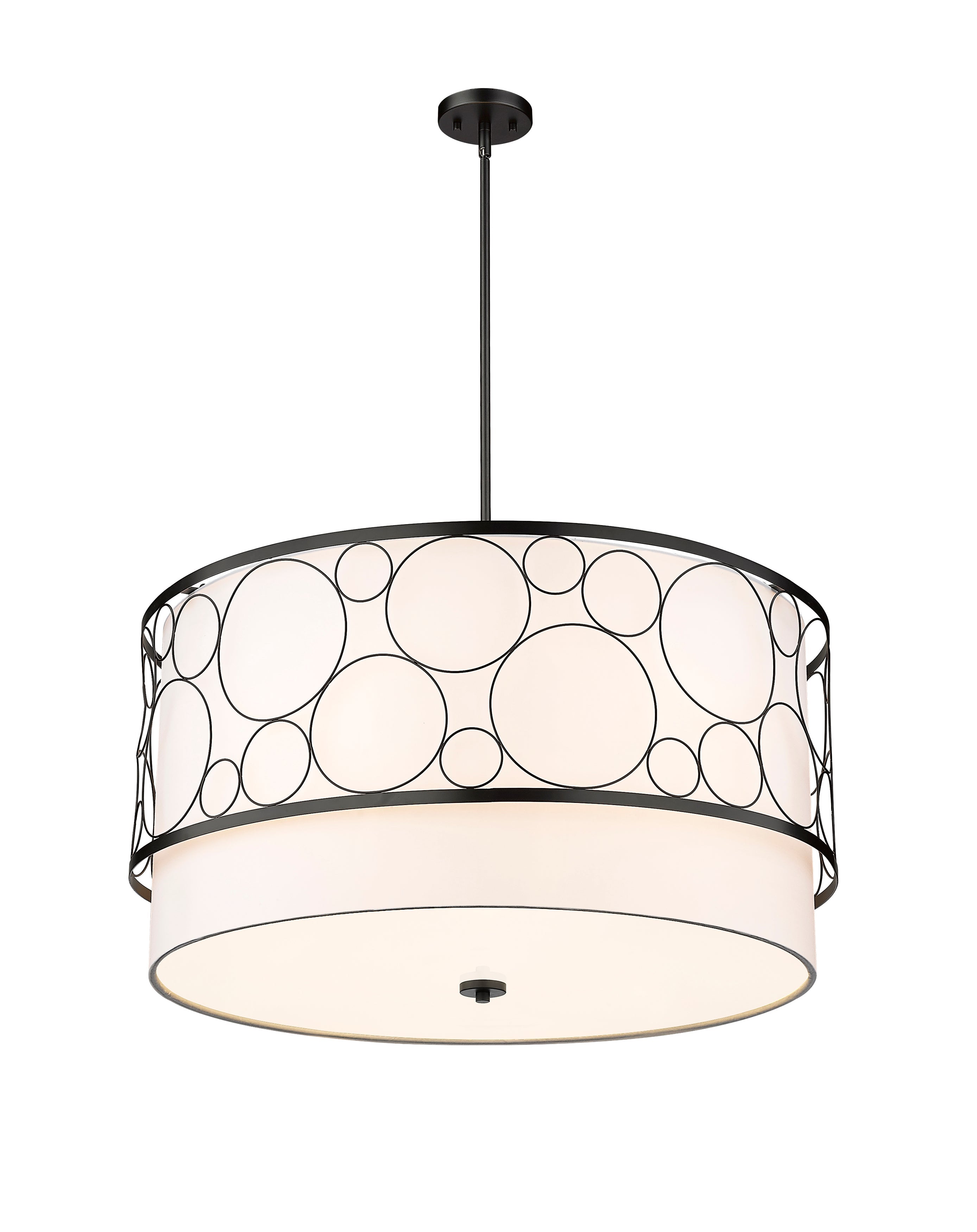 Kendall 5 Light Chandelier Matte Black