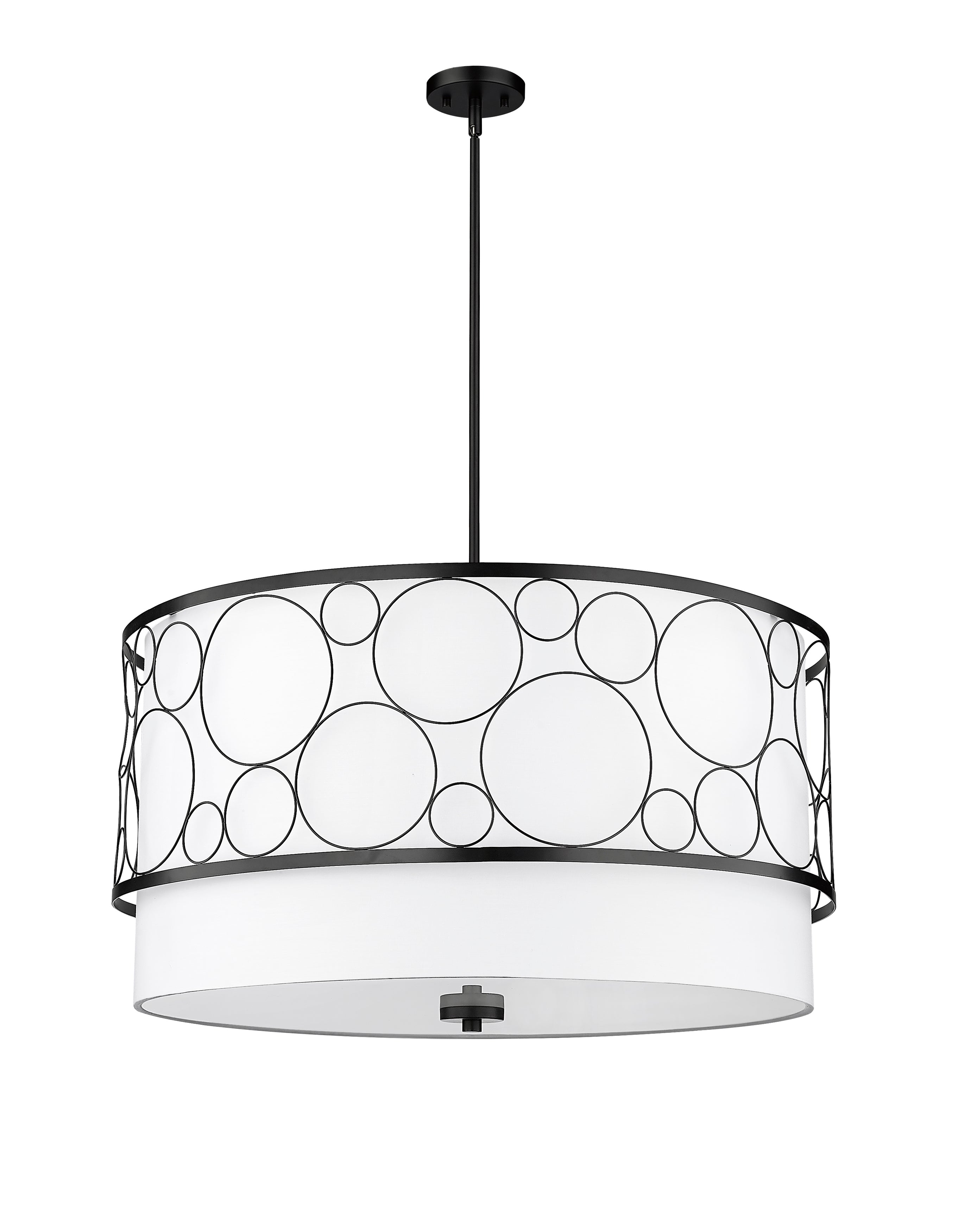 Kendall 5 Light Chandelier Matte Black