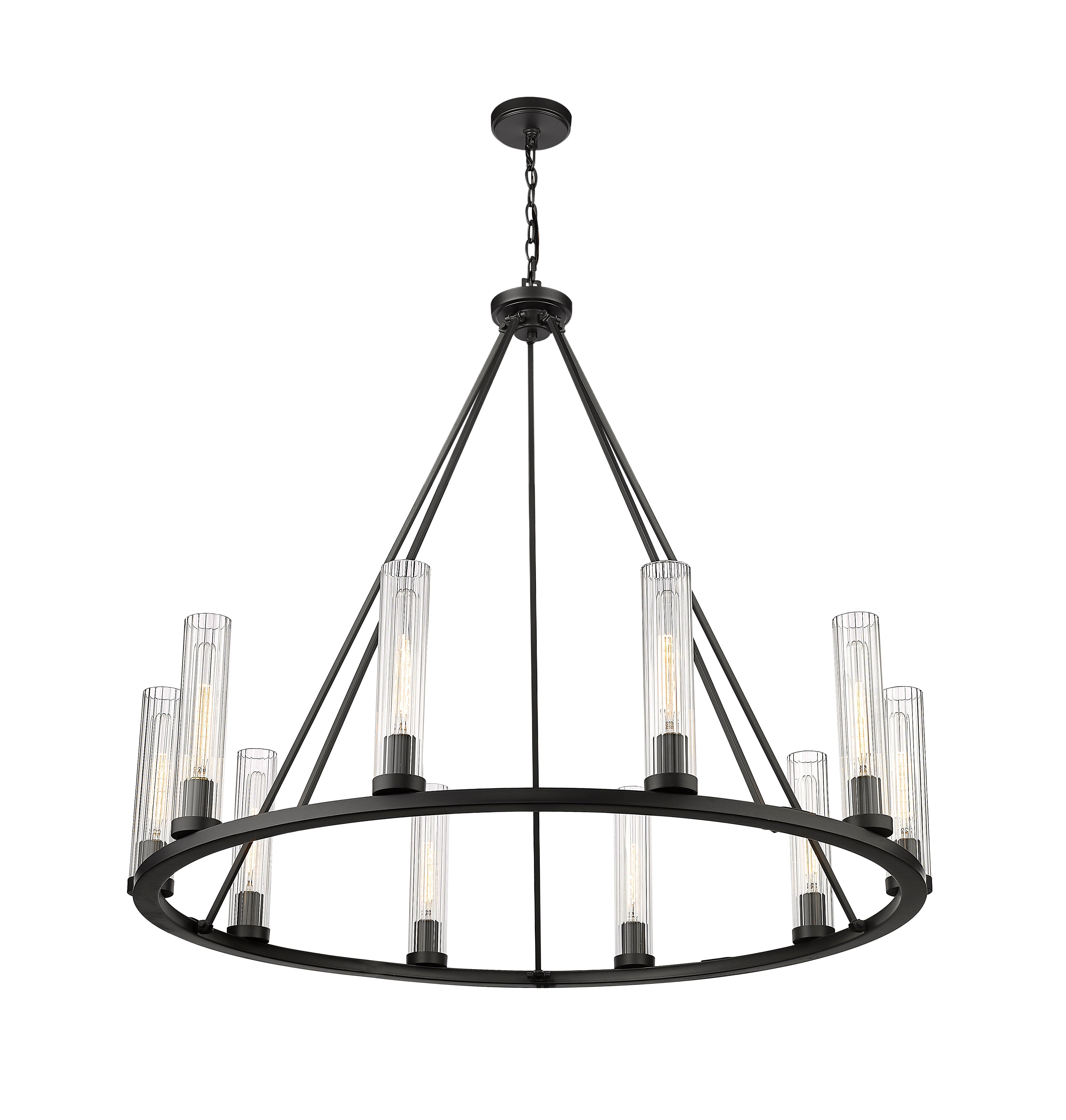 Beau 10 Light Chandelier Bronze