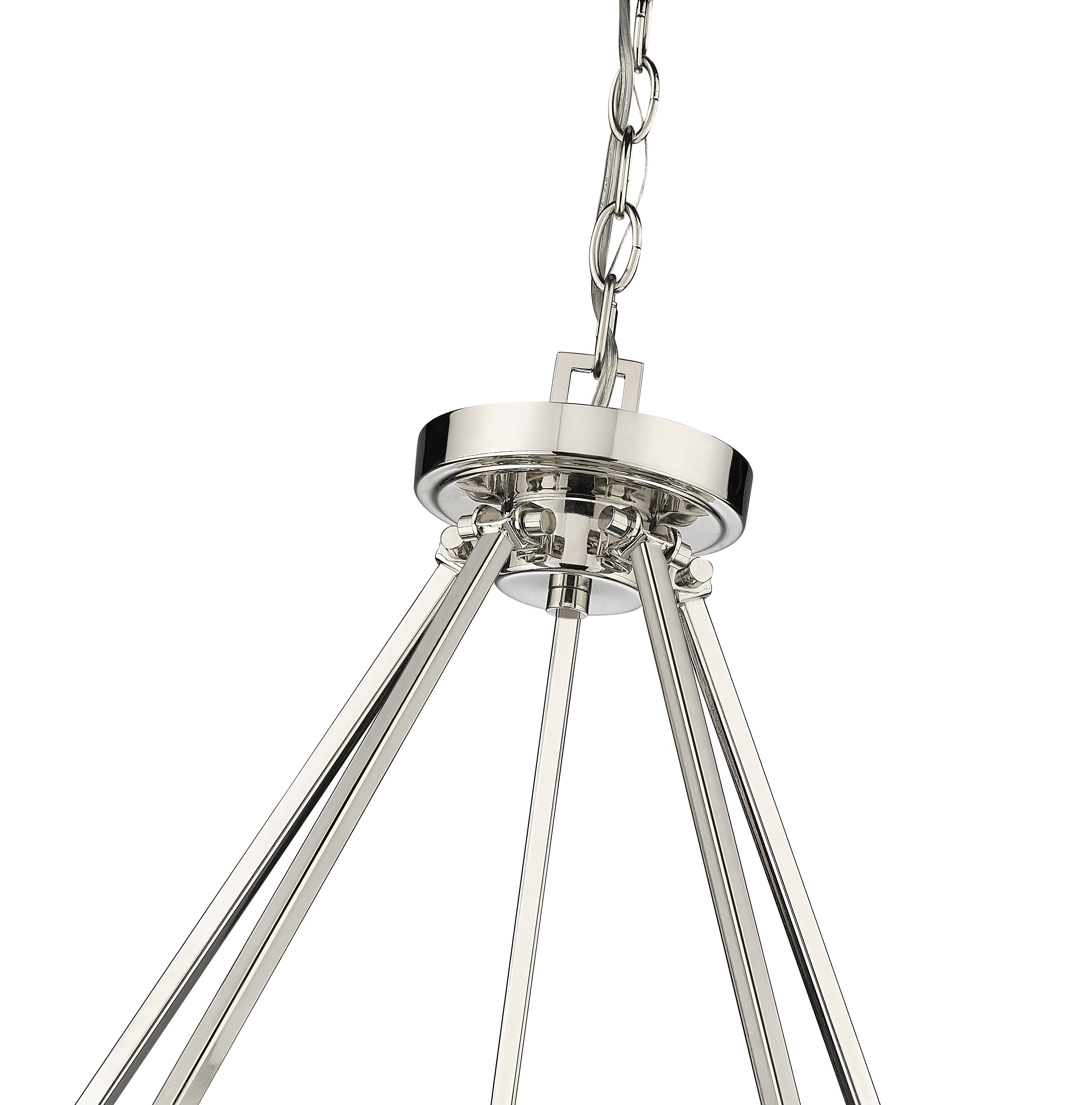 Beau 10 Light Chandelier Polished Nickel