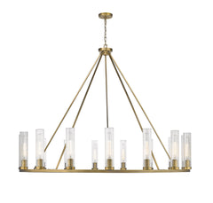 Beau 15 Light Chandelier Rubbed Brass