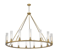 Beau 15 Light Chandelier Rubbed Brass