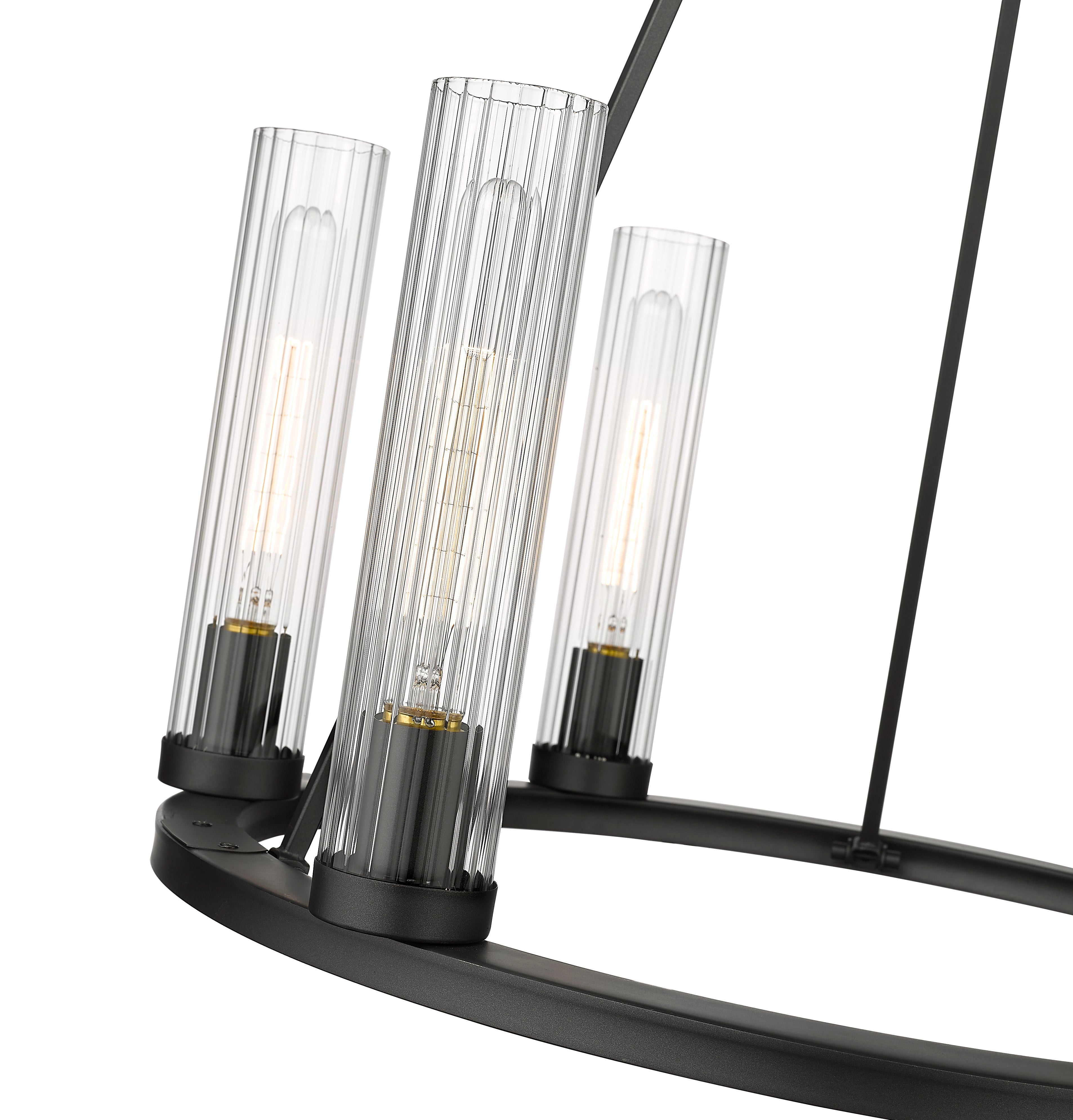 Beau 6 Light Chandelier Bronze