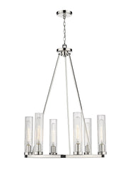 Beau 6 Light Chandelier Polished Nickel