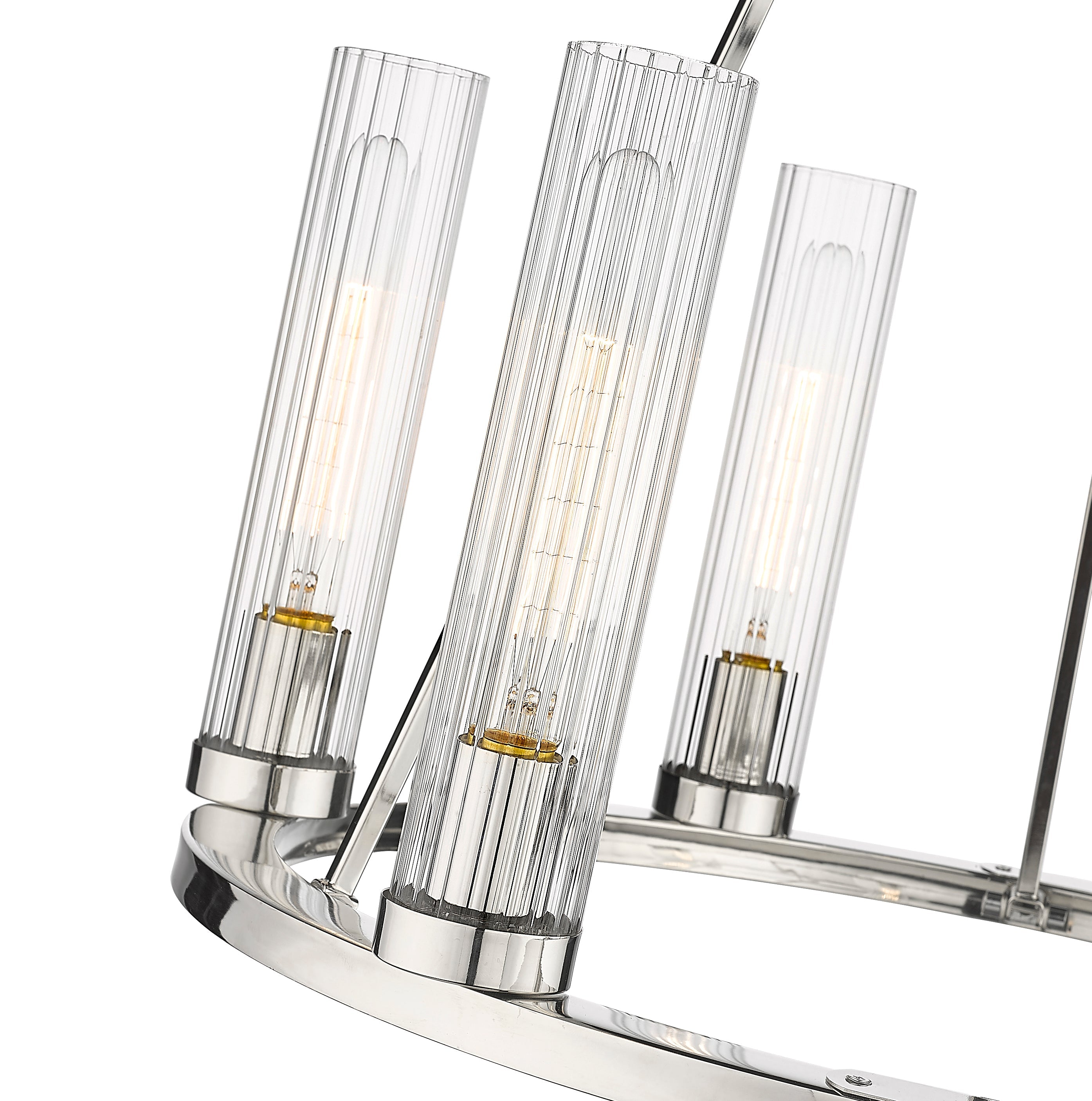 Beau 6 Light Chandelier Polished Nickel