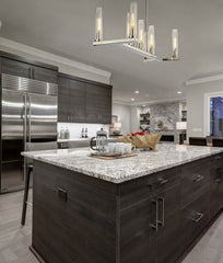 Beau 7 Light Linear Chandelier Polished Nickel