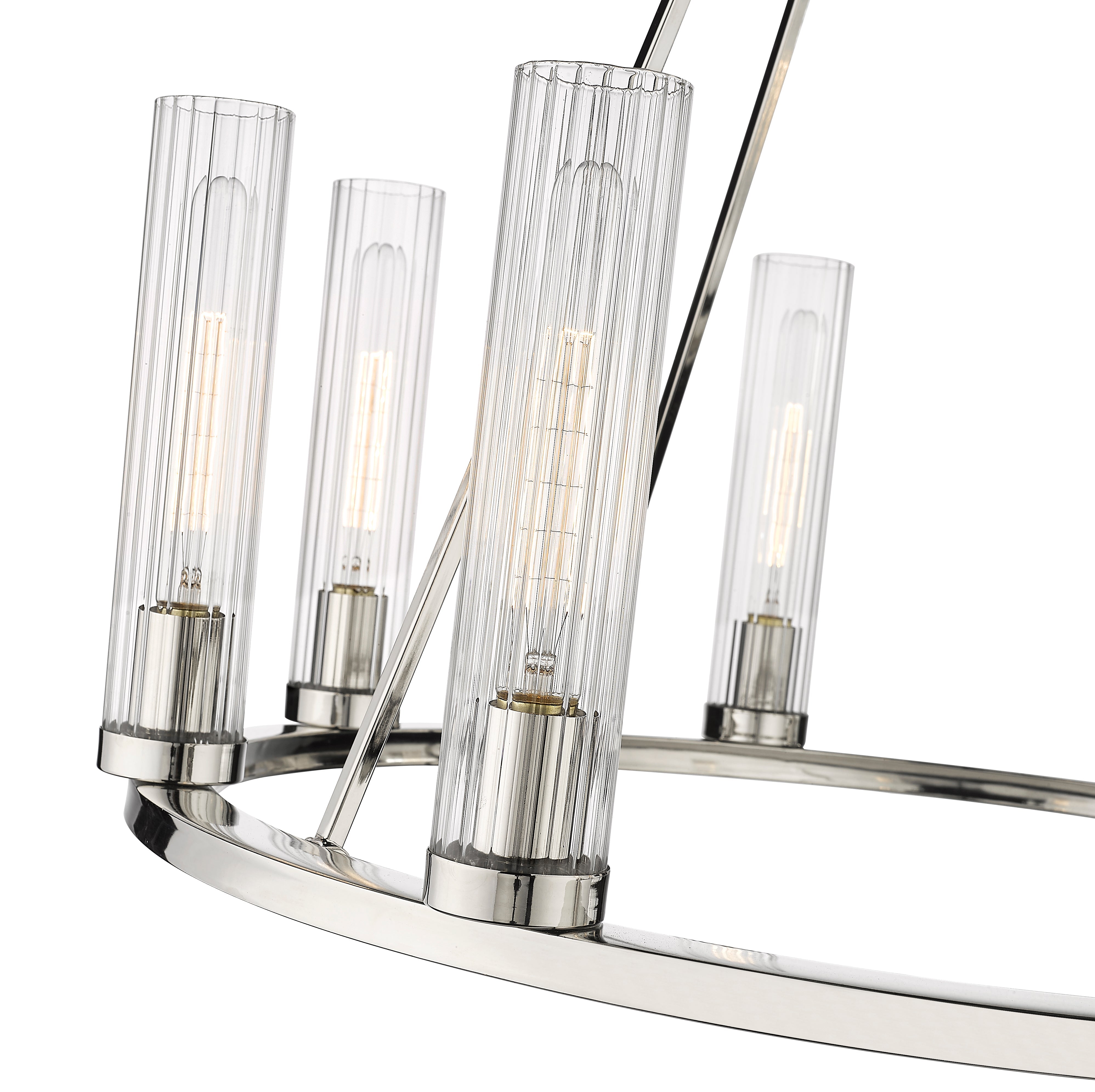 Beau 8 Light Chandelier Polished Nickel