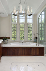 Beau 8 Light Chandelier Polished Nickel