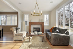 Beau 8 Light Chandelier Rubbed Brass
