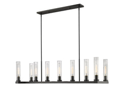 Beau 9 Light Linear Chandelier Bronze