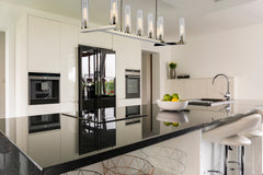 Beau 9 Light Linear Chandelier Polished Nickel