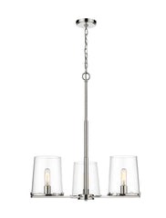 Callista 3 Light Chandelier Polished Nickel