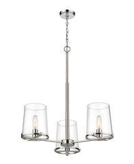 Callista 3 Light Chandelier Polished Nickel