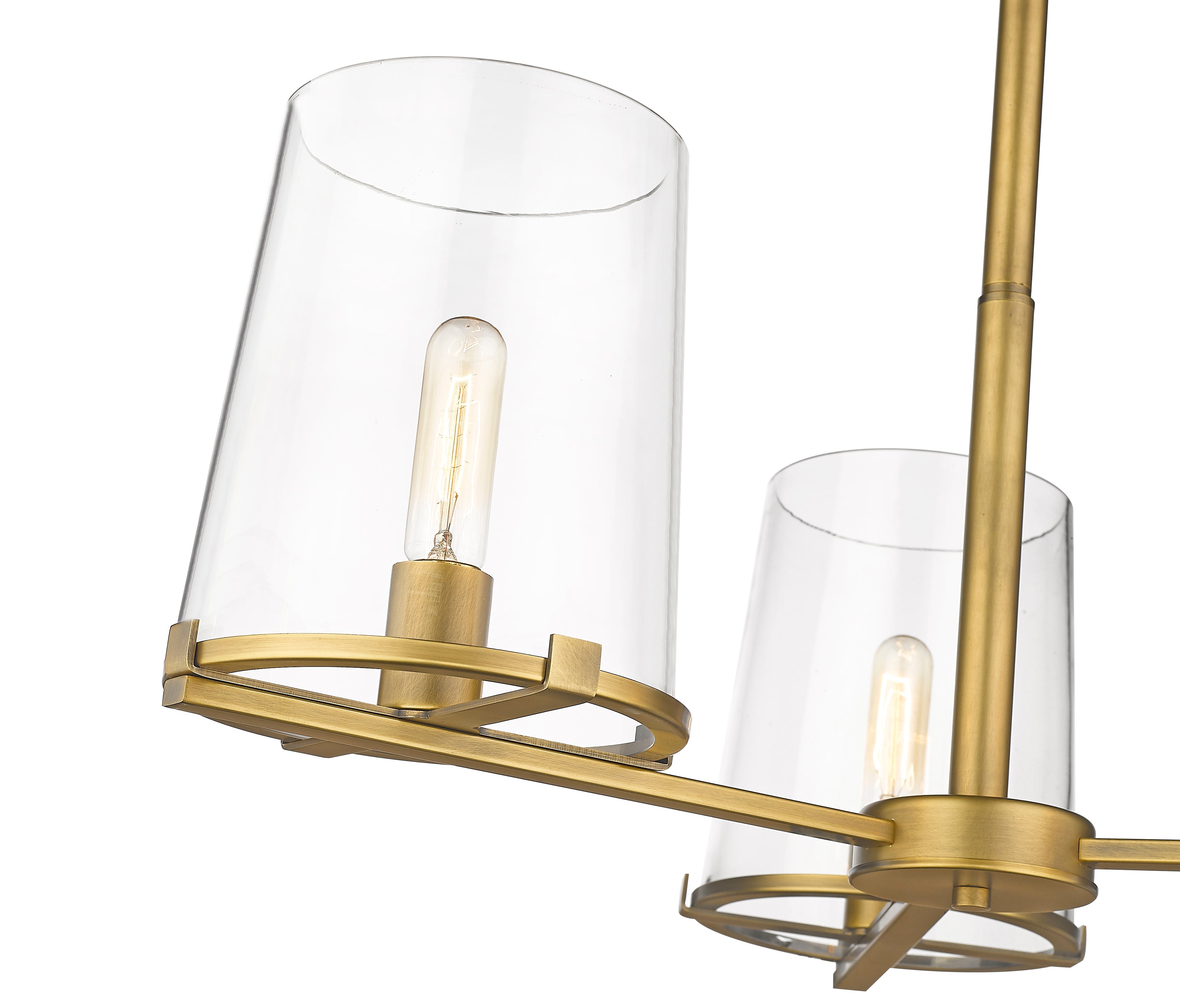 Callista 3 Light Chandelier Rubbed Brass
