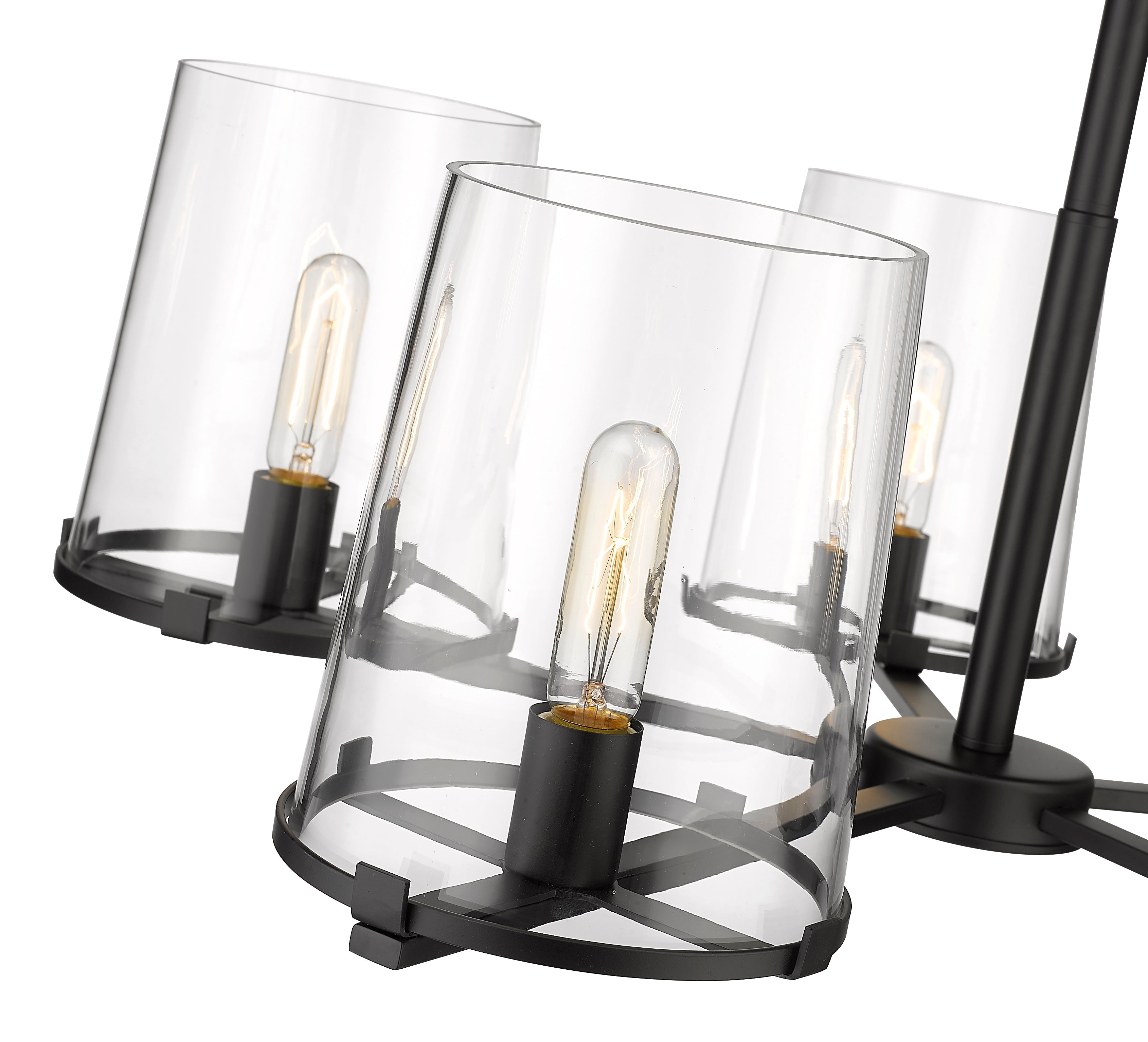 Callista 5 Light Chandelier Matte Black