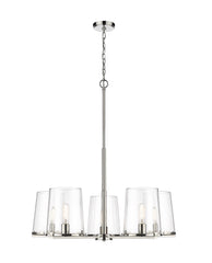 Callista 5 Light Chandelier Polished Nickel