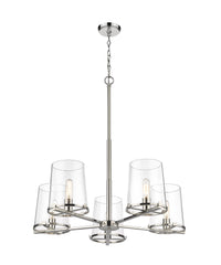 Callista 5 Light Chandelier Polished Nickel