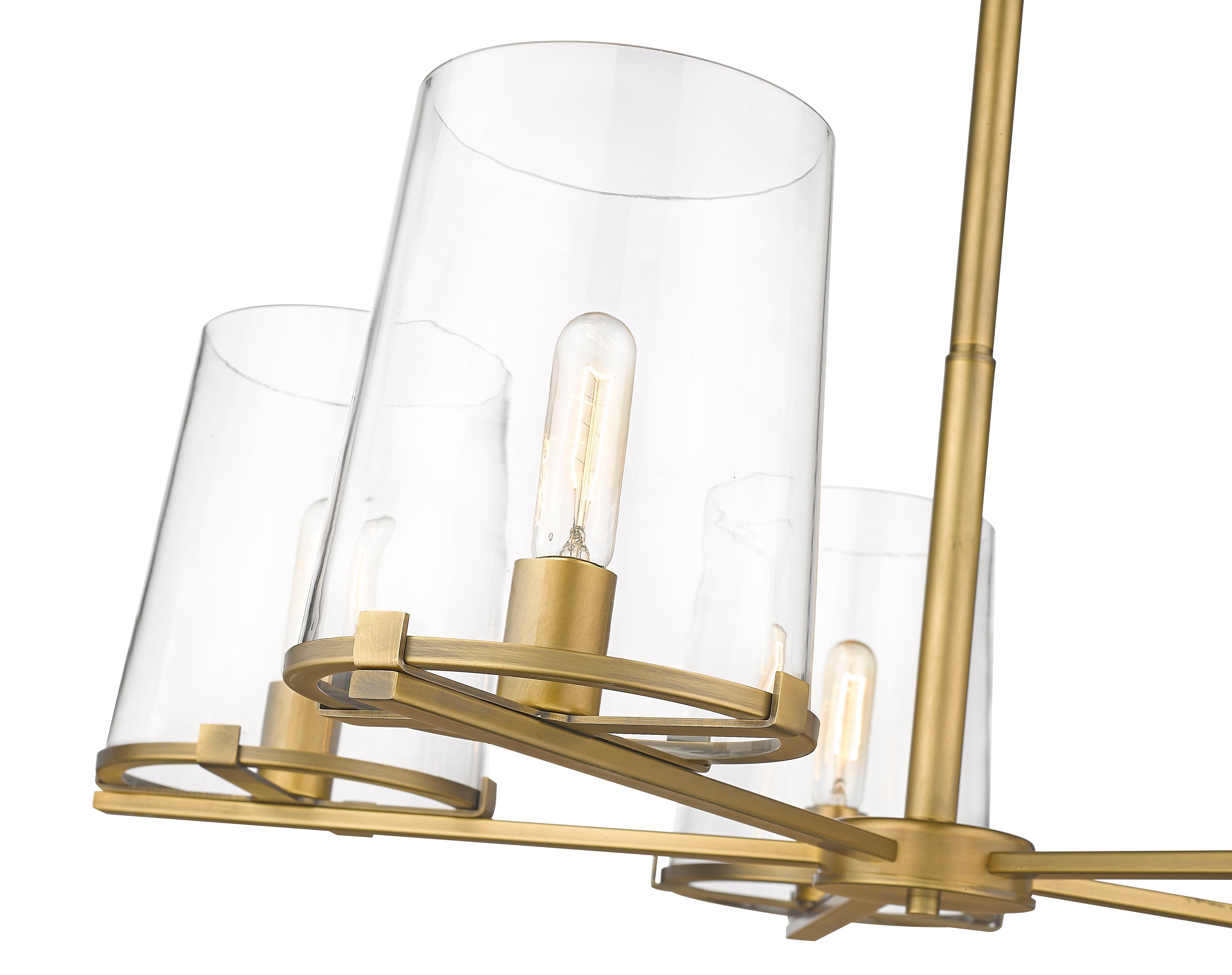 Callista 5 Light Chandelier Rubbed Brass