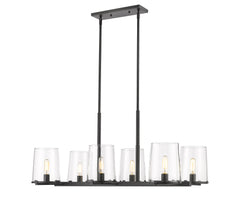 Callista 6 Light Linear Chandelier Matte Black