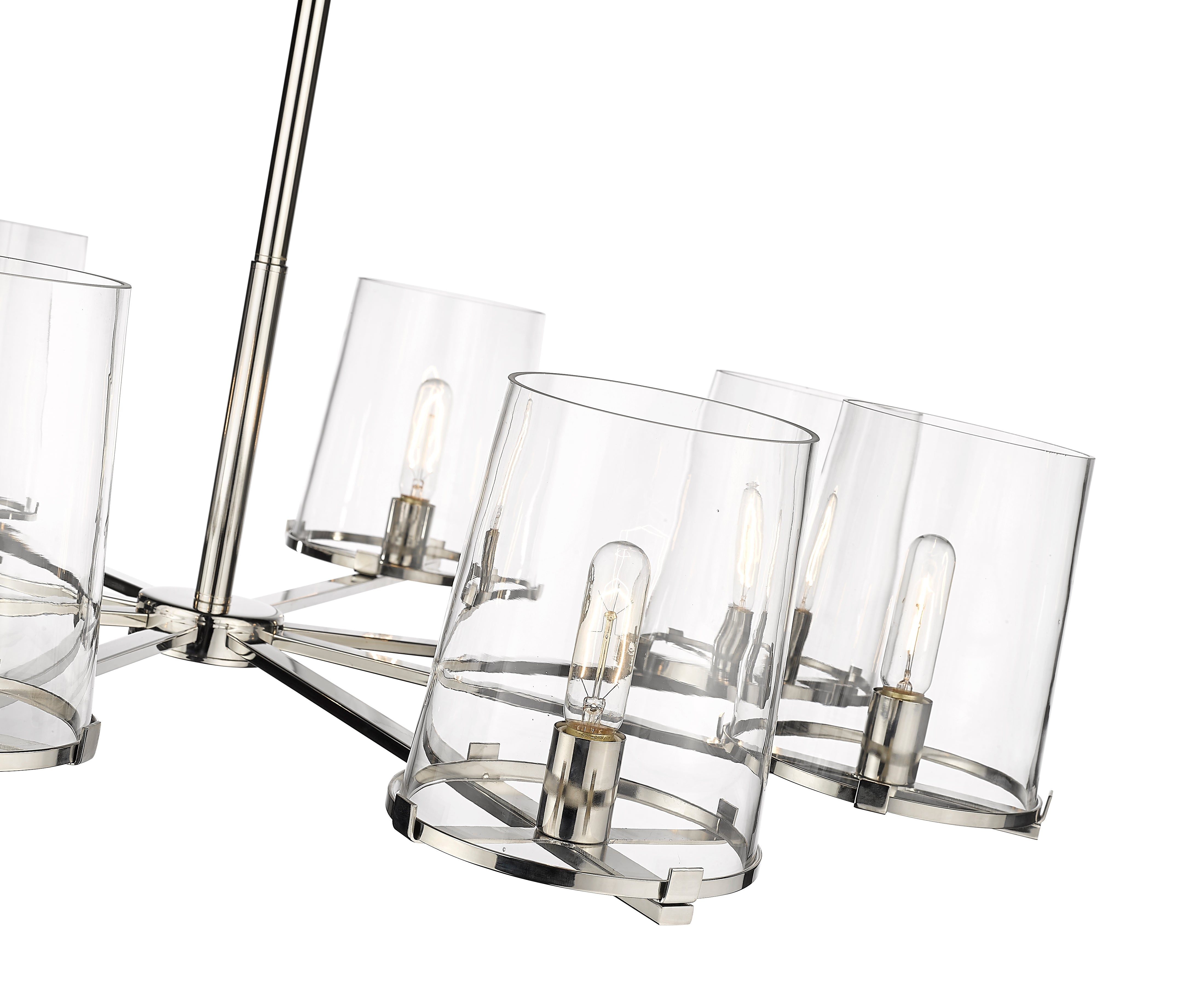 Callista 8 Light Chandelier Polished Nickel