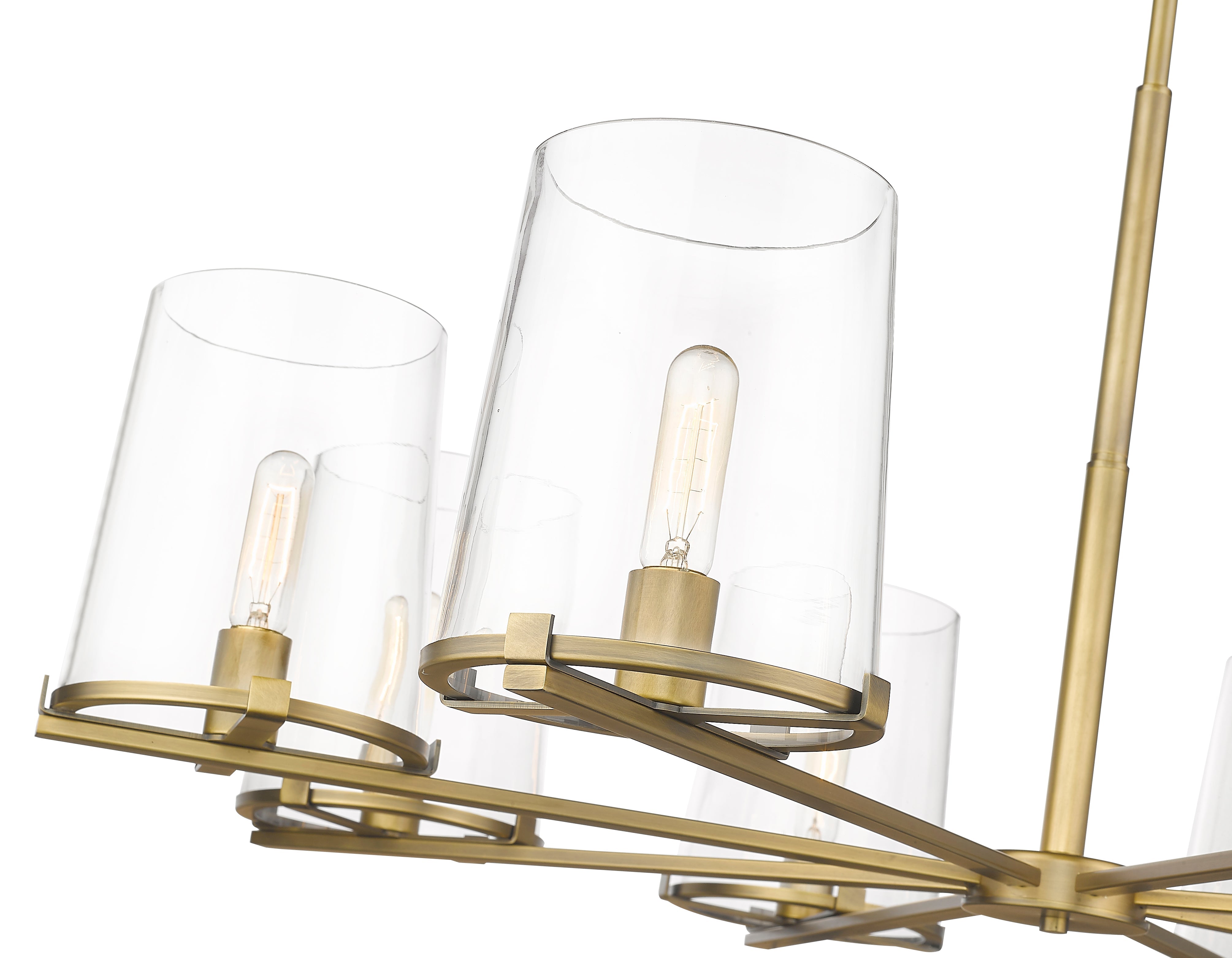 Callista 8 Light Chandelier Rubbed Brass