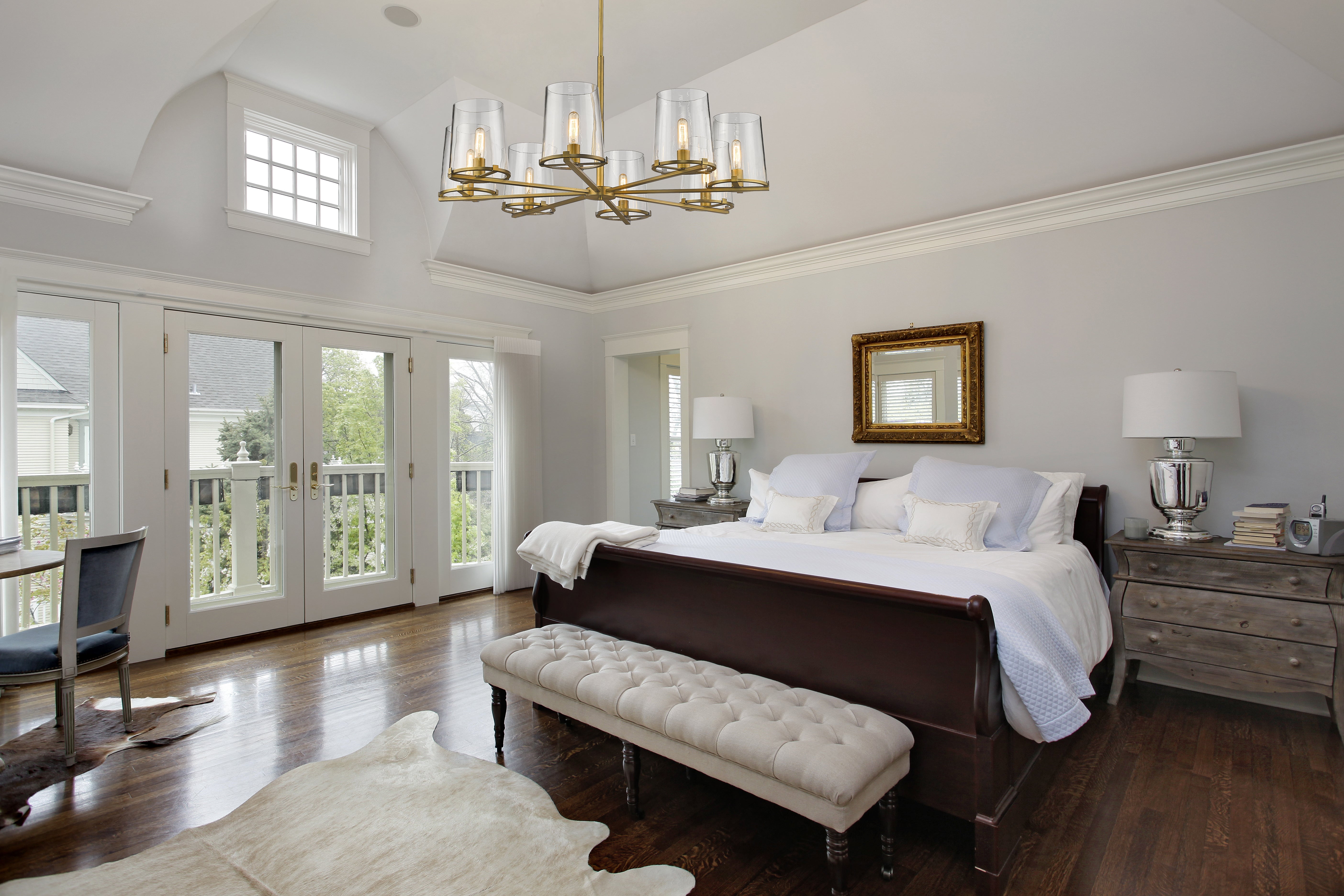 Callista 8 Light Chandelier Rubbed Brass