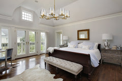 Callista 8 Light Chandelier Rubbed Brass