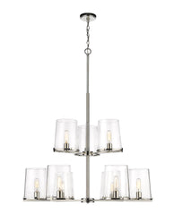 Callista 9 Light Chandelier Polished Nickel