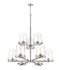 Callista 9 Light Chandelier Polished Nickel