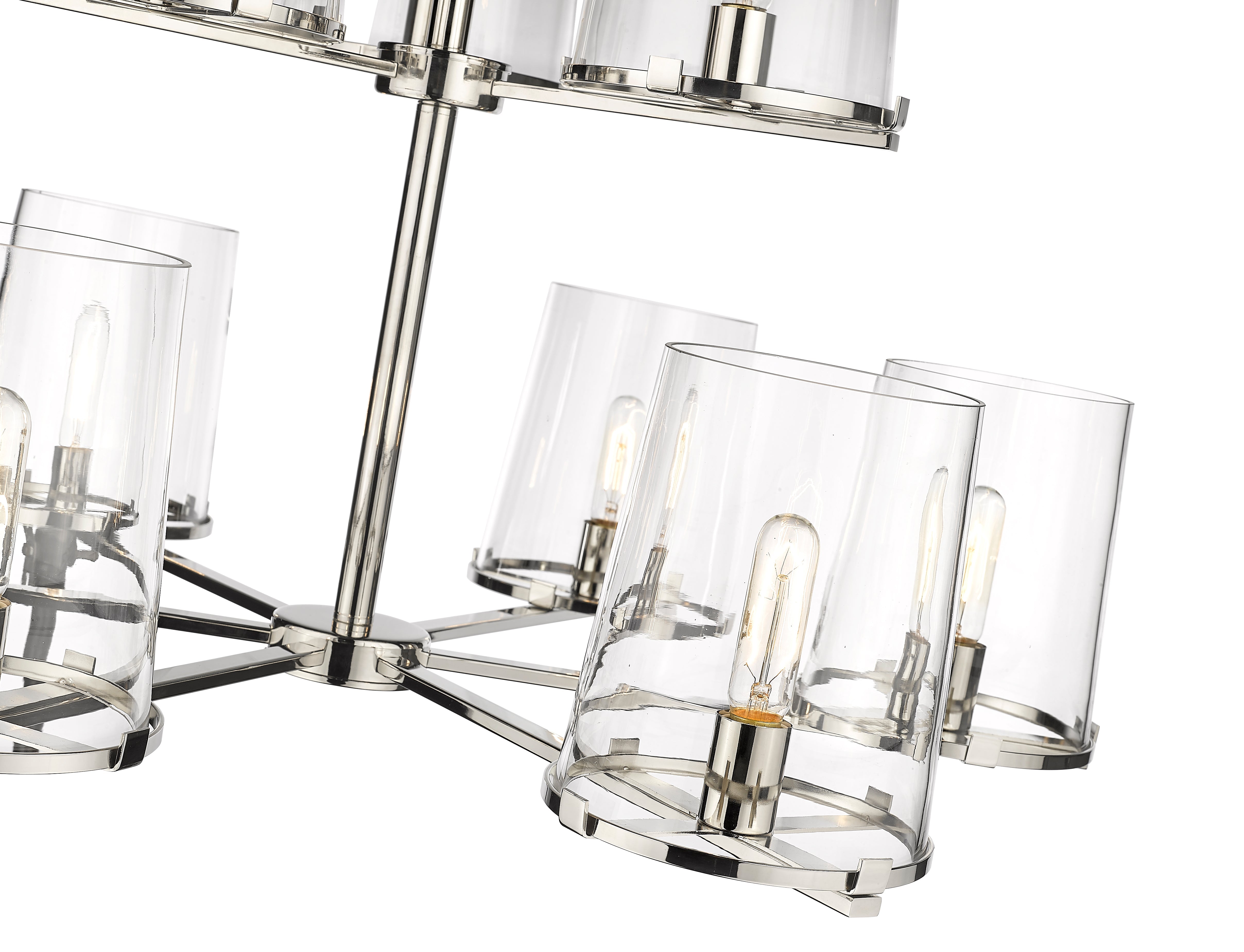 Callista 9 Light Chandelier Polished Nickel